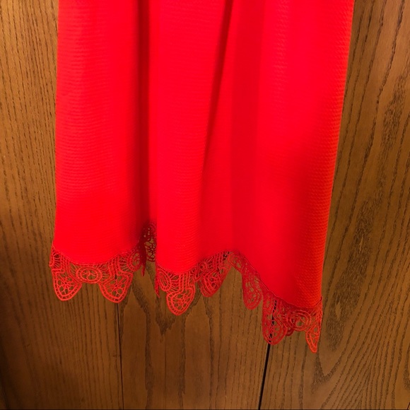 Burnt orange sundress with lace detail - Picture 4 of 5